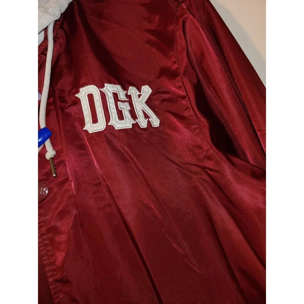 Dgk Full Zip Basic Jacket Men's Large Long Logo S… - image 3